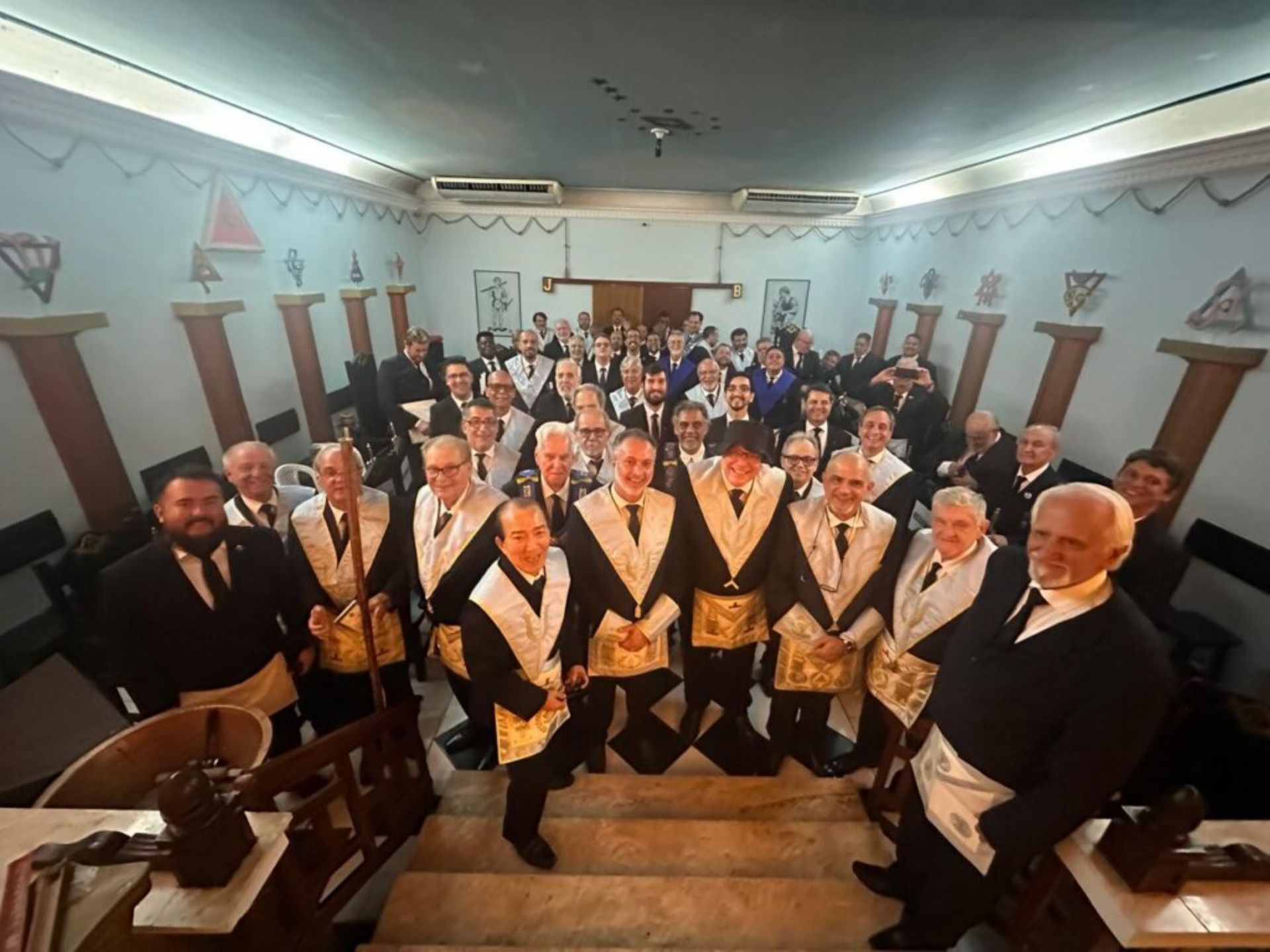 Loja Paulo Gasgon nº1642 Oriente de Santos Realiza Sessão Magna de Instalação e Posse