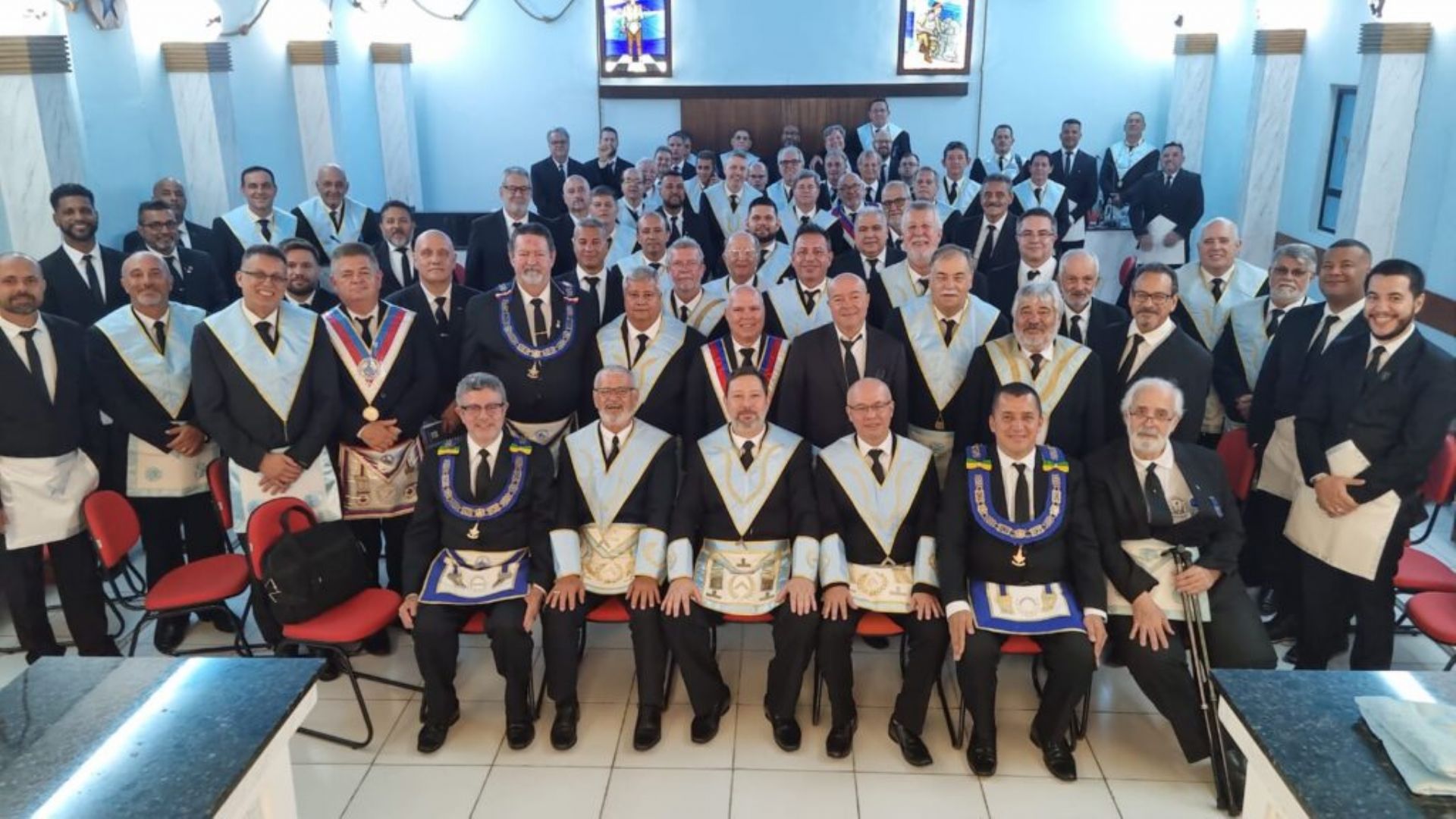 Sessão Magna Conjunta Inaugura Templo Colunas De São João No Oriente De Santos